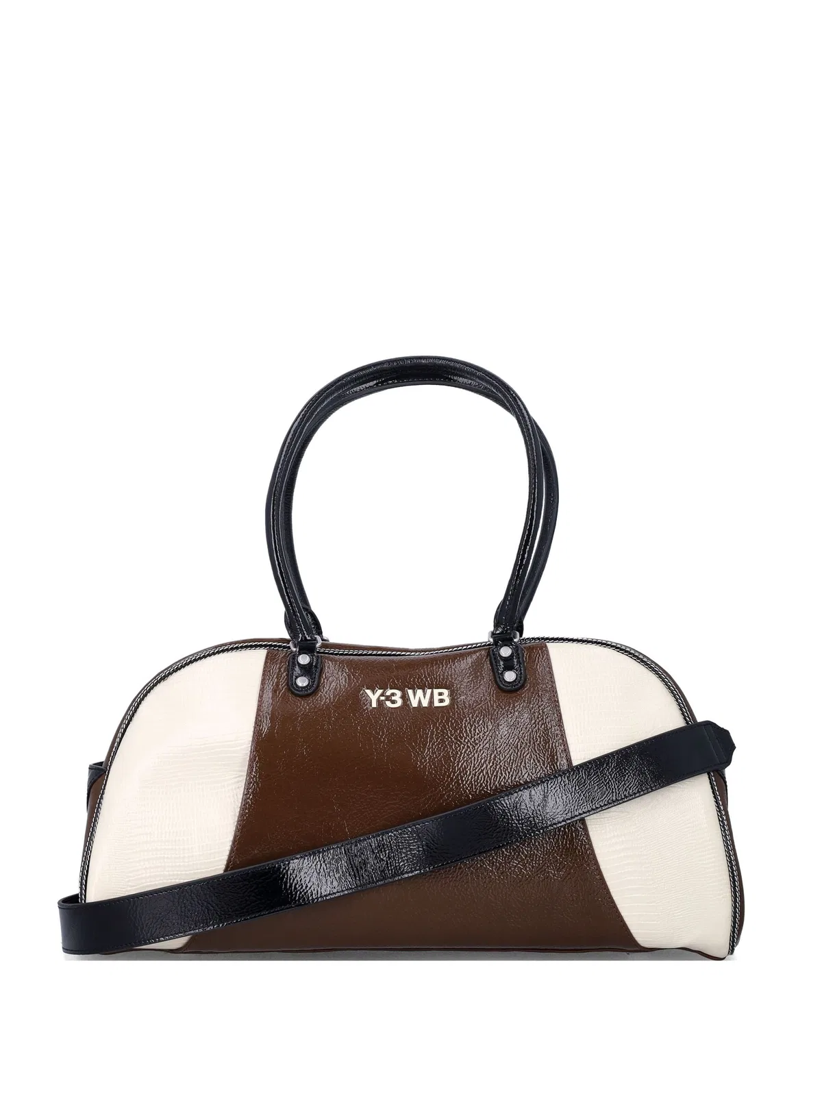 Brown Black Synthetic Wb Pouch Bag