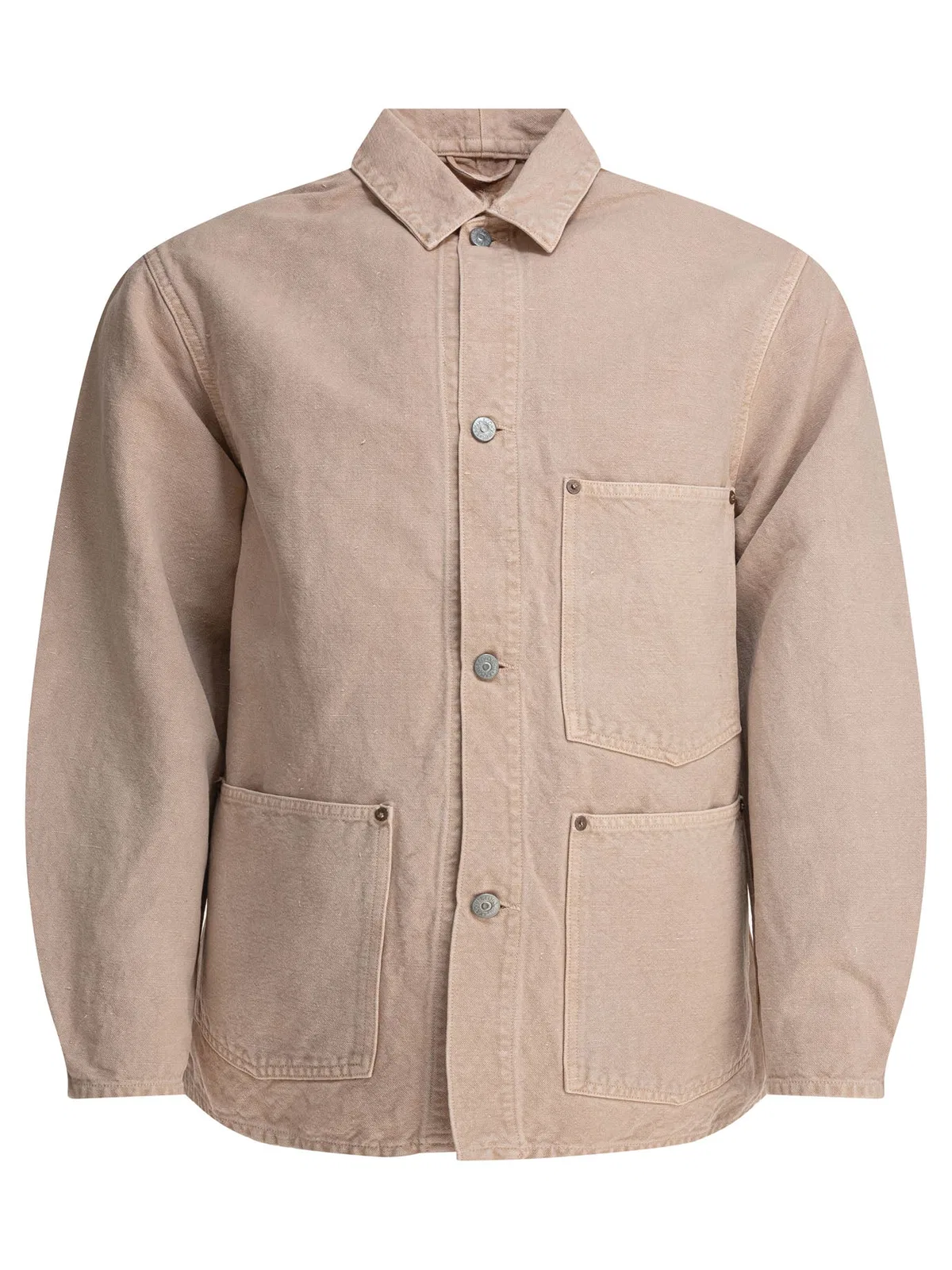 Beige Cotton Hemp Jacket