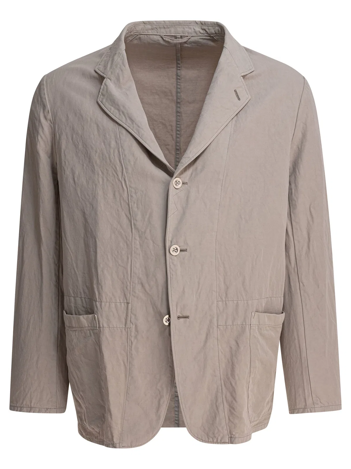 Grey Cotton Linen Jacket