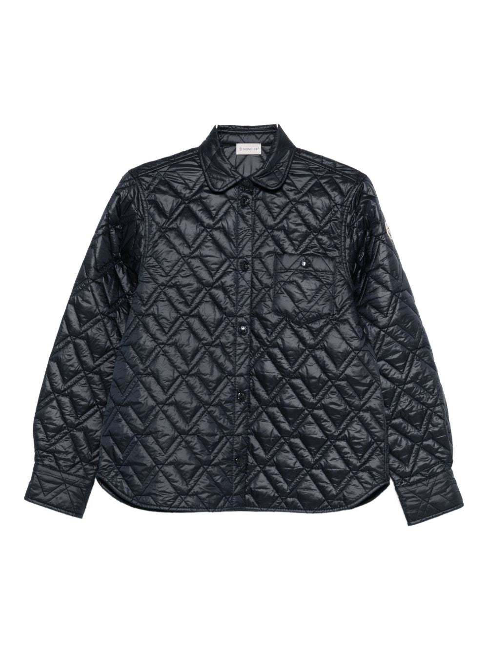Quilted Navy Overshirt