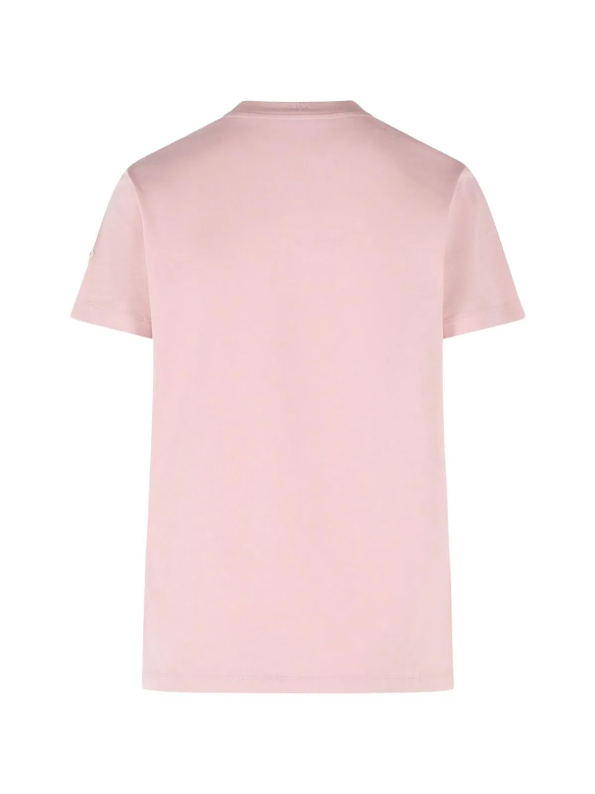Moncler T-shirt With Embroidery In Pink