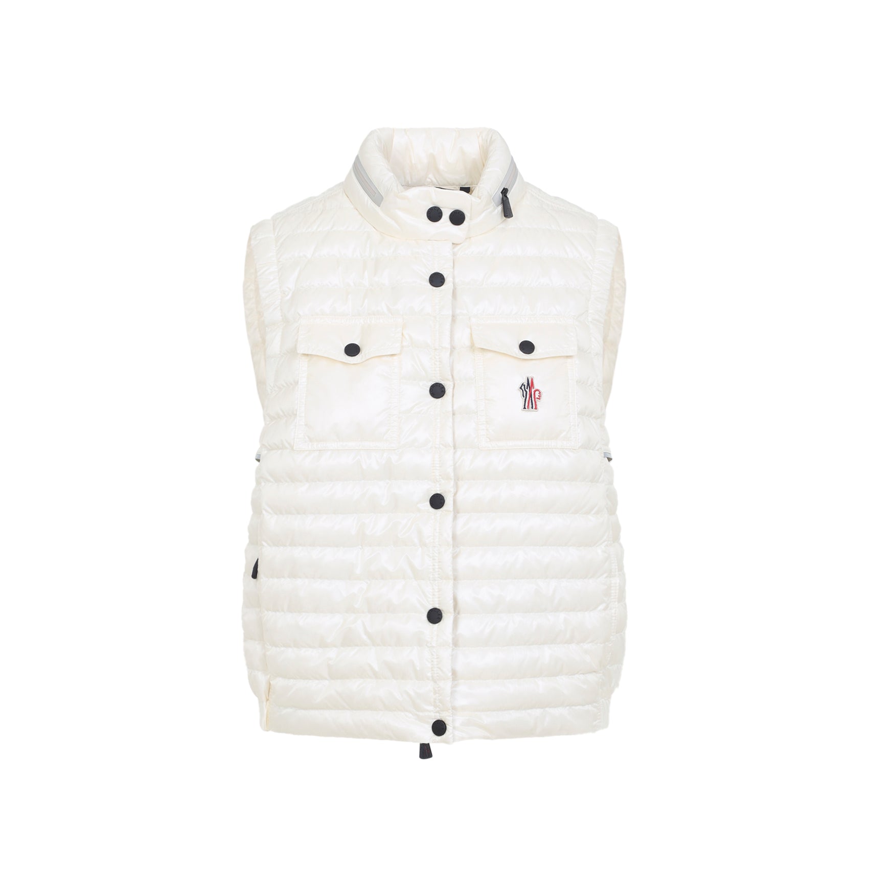 Gumiane Natural Vest With Hidden Hood
