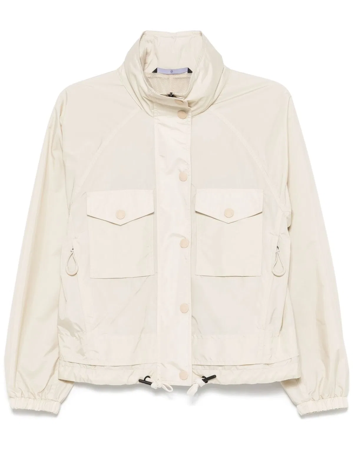 Nor Beige Sport Jacket With Concealed Hood