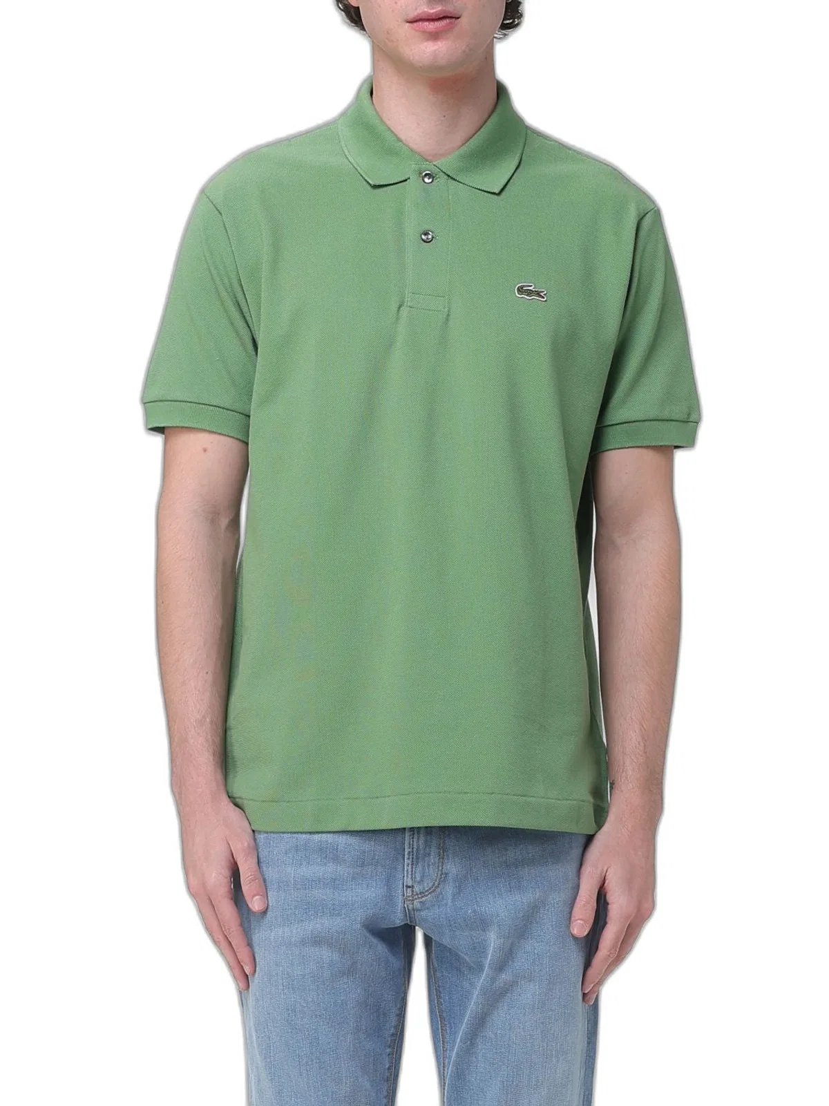 Lacoste Logo Polo In Green