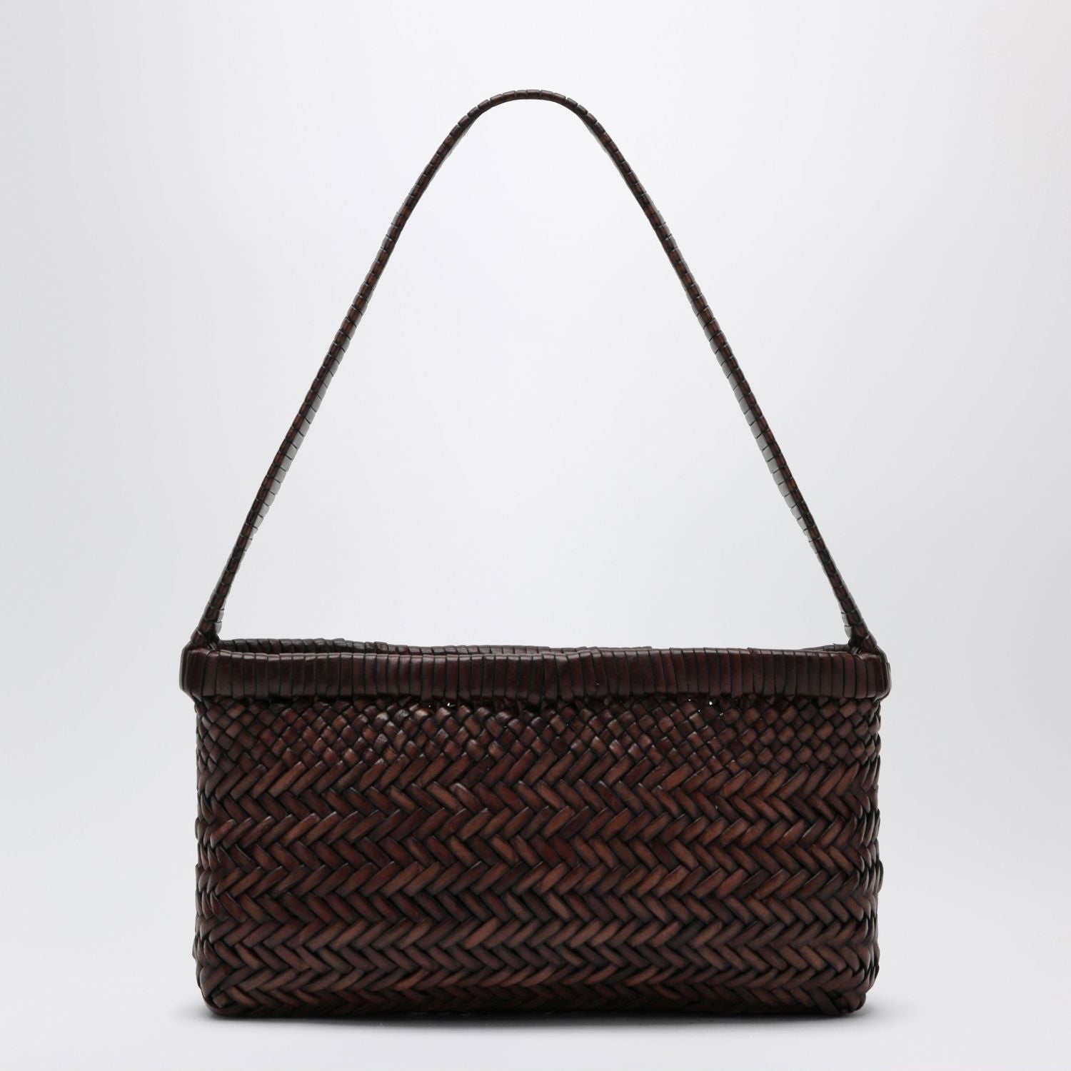 Manebi Dark Brown Canyon Leather Bag