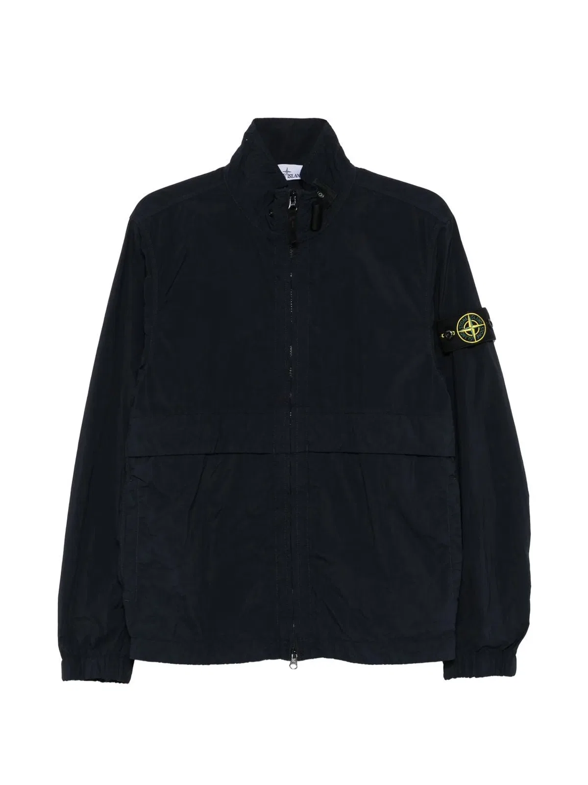 Stone Island Navy Blue Polyamide Jacket In Blue