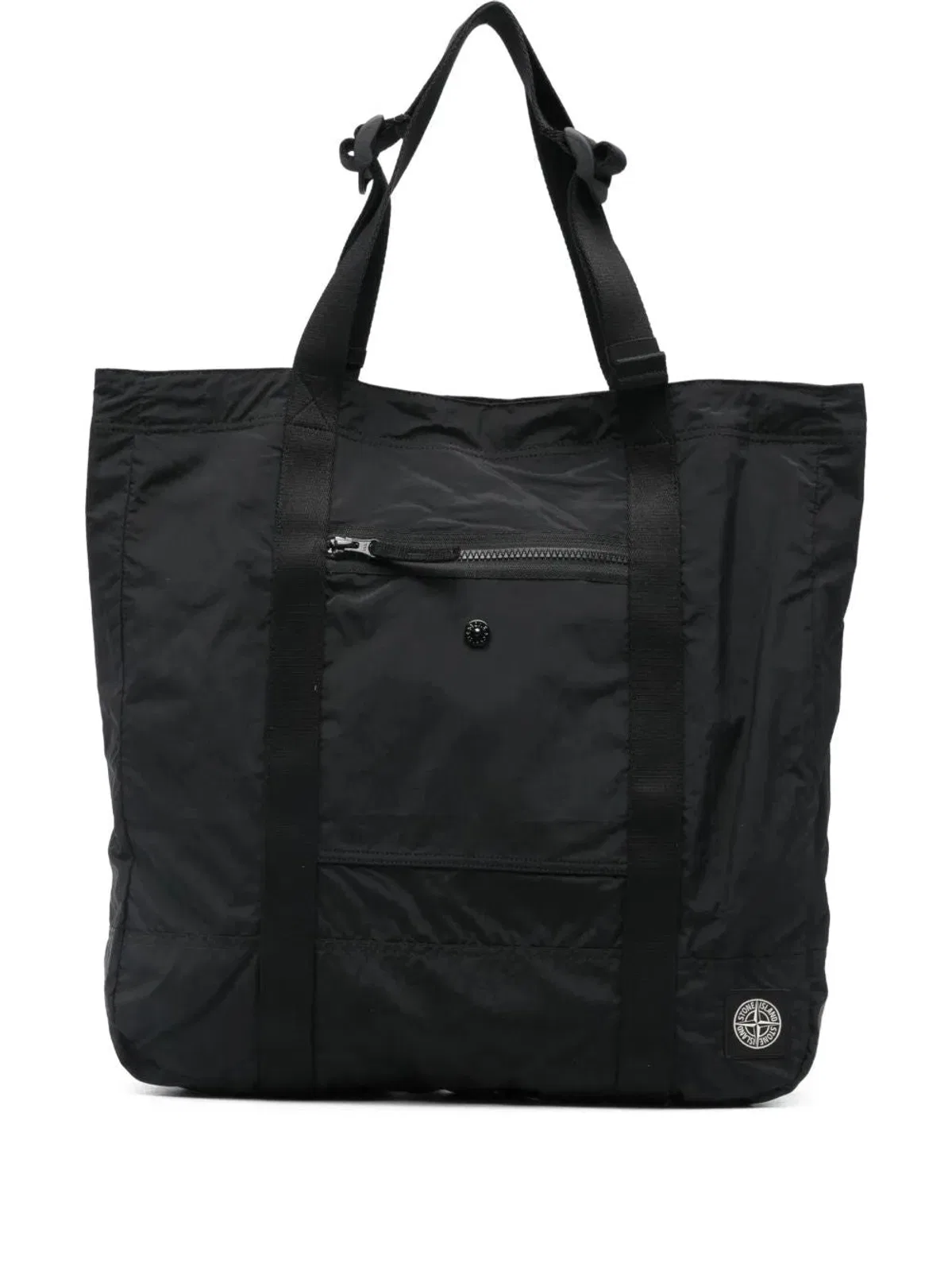 Black Polyamide Tote Bag