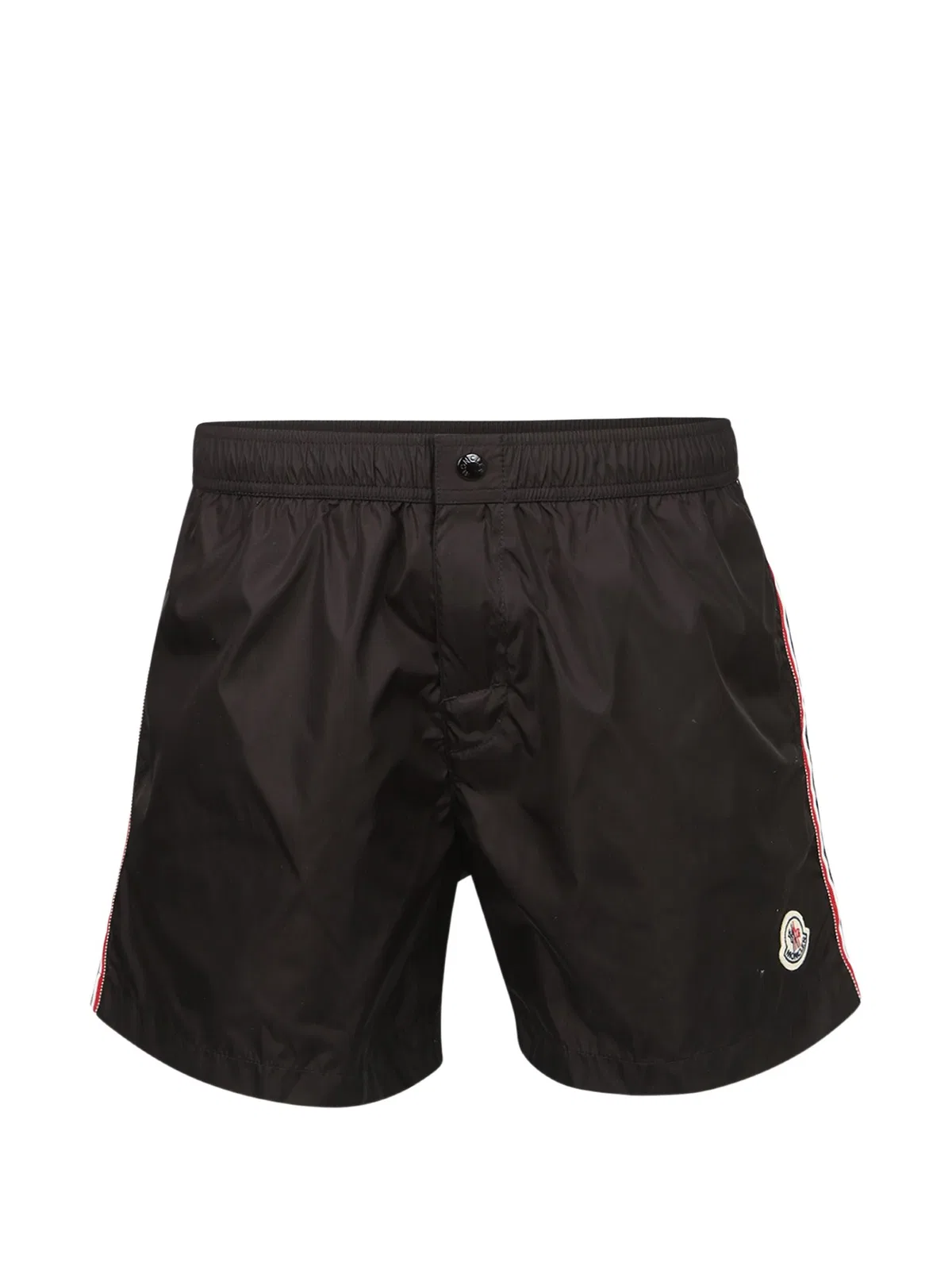 Logo-Patch Side-Stripe Swim Shorts