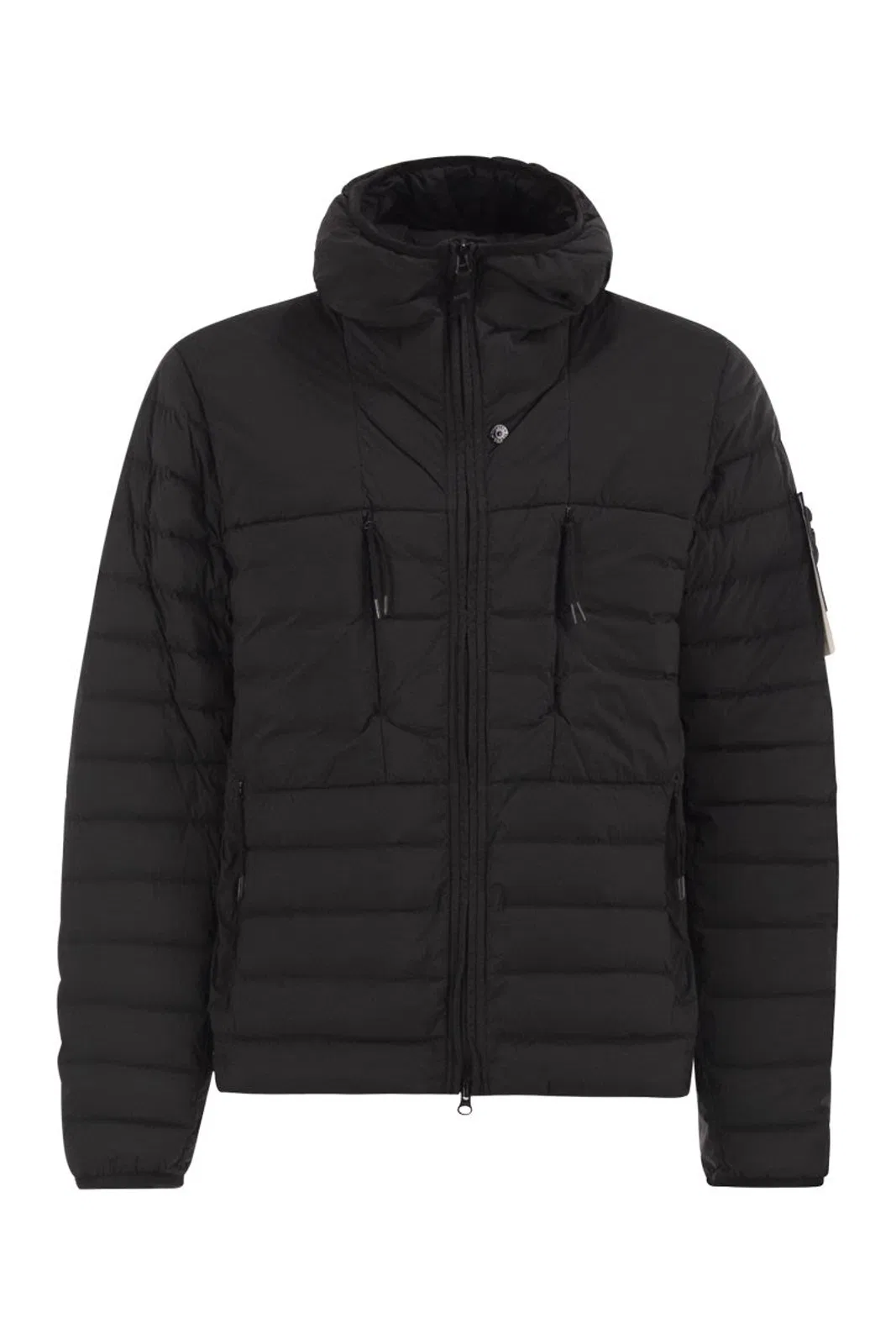 Seamless Tunnel Down-Tc Stretch Hooded Down Jacket