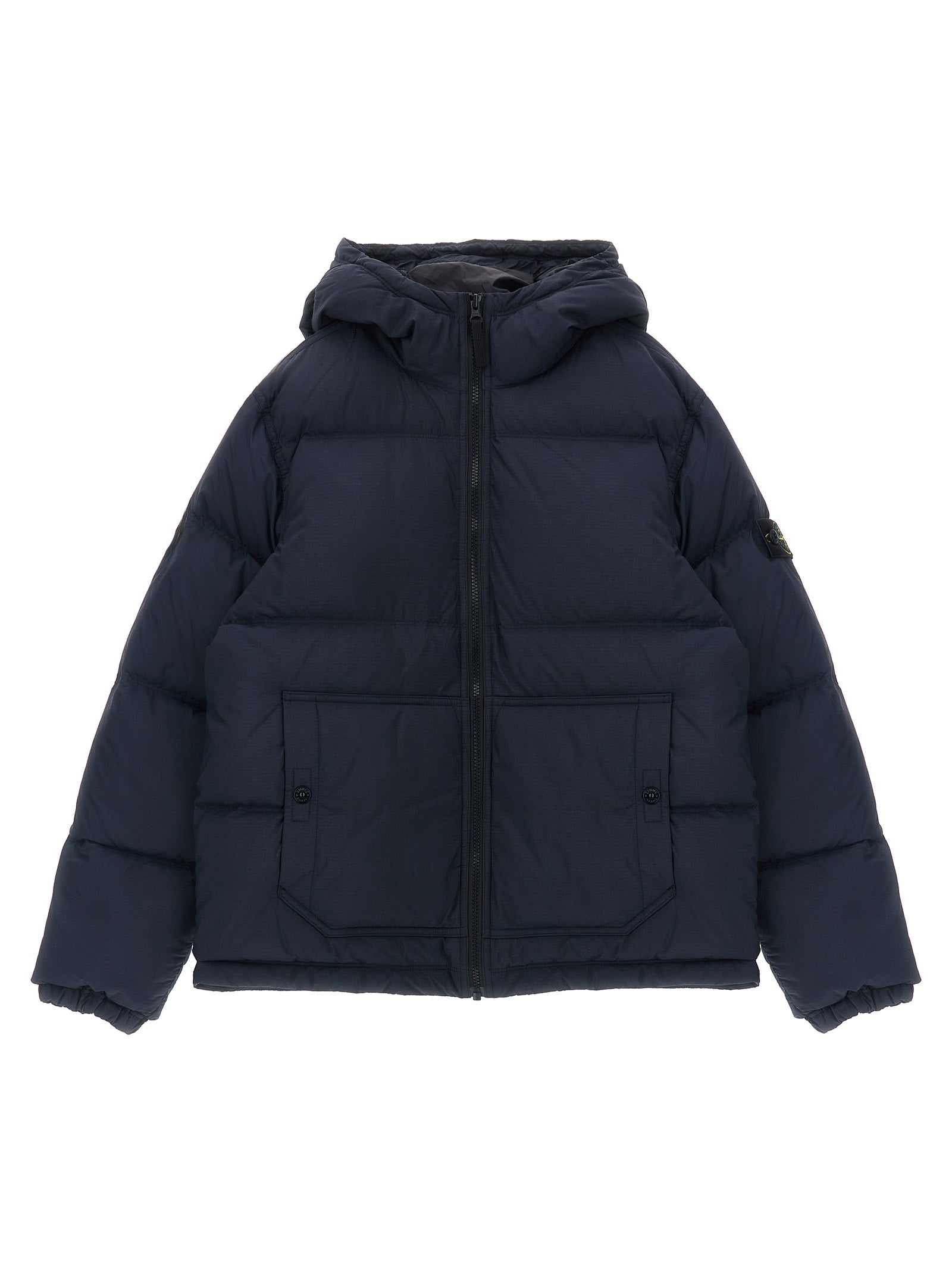 Junior 'Badge Stone Island' Down Jacket