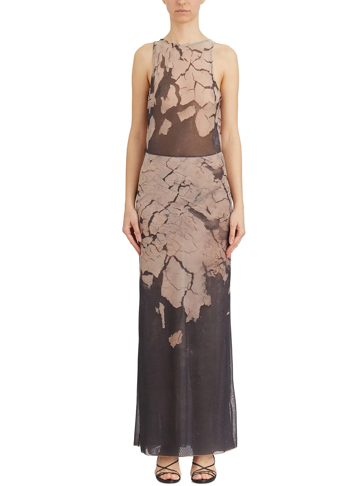 Printed Tulle Dress