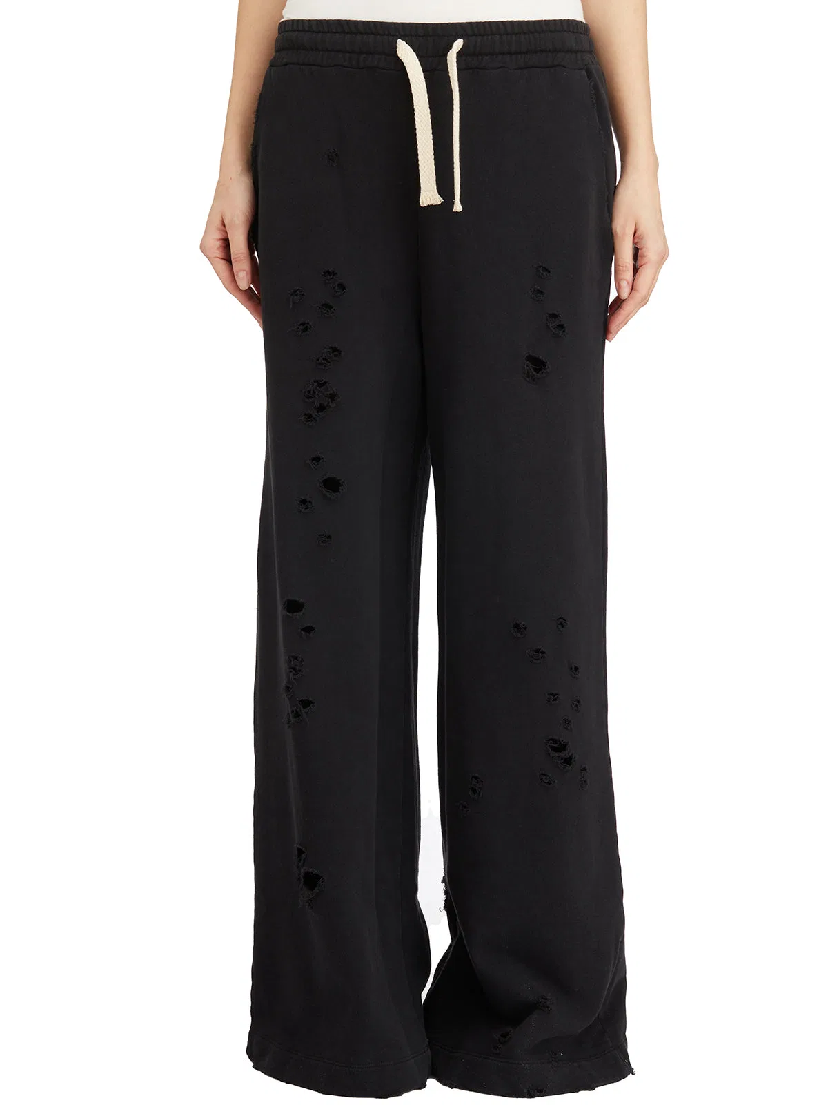 Sweatpants With Ruffles