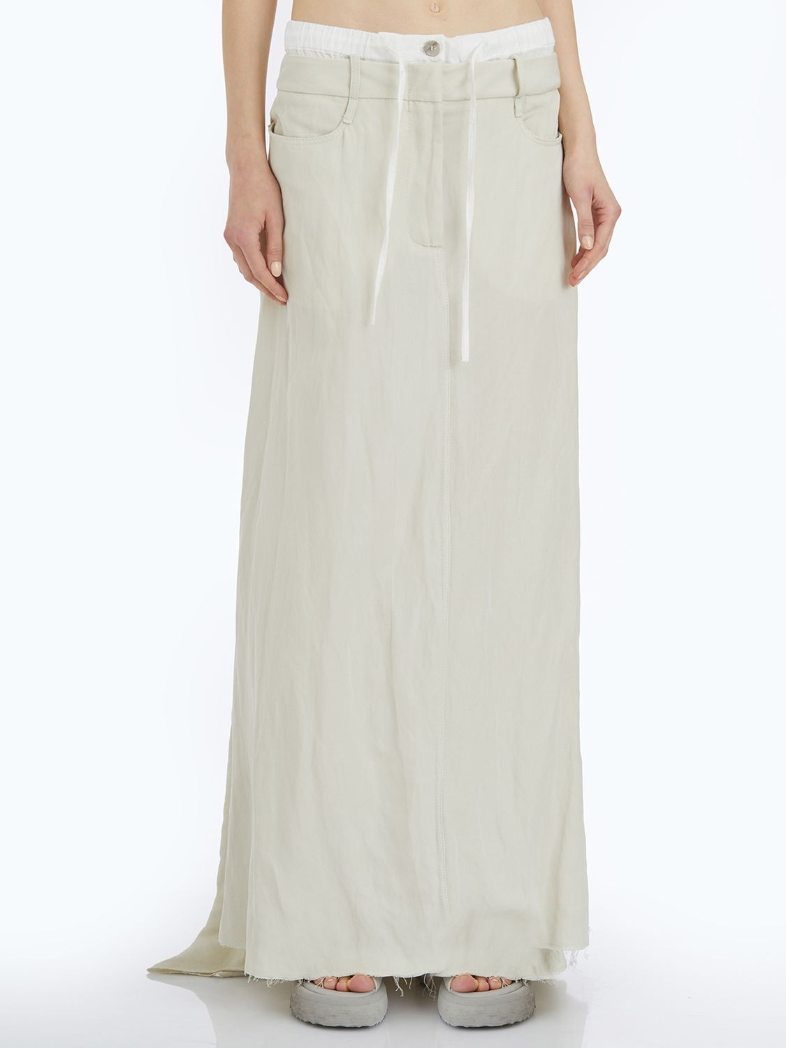 Viscose And Linen Skirt