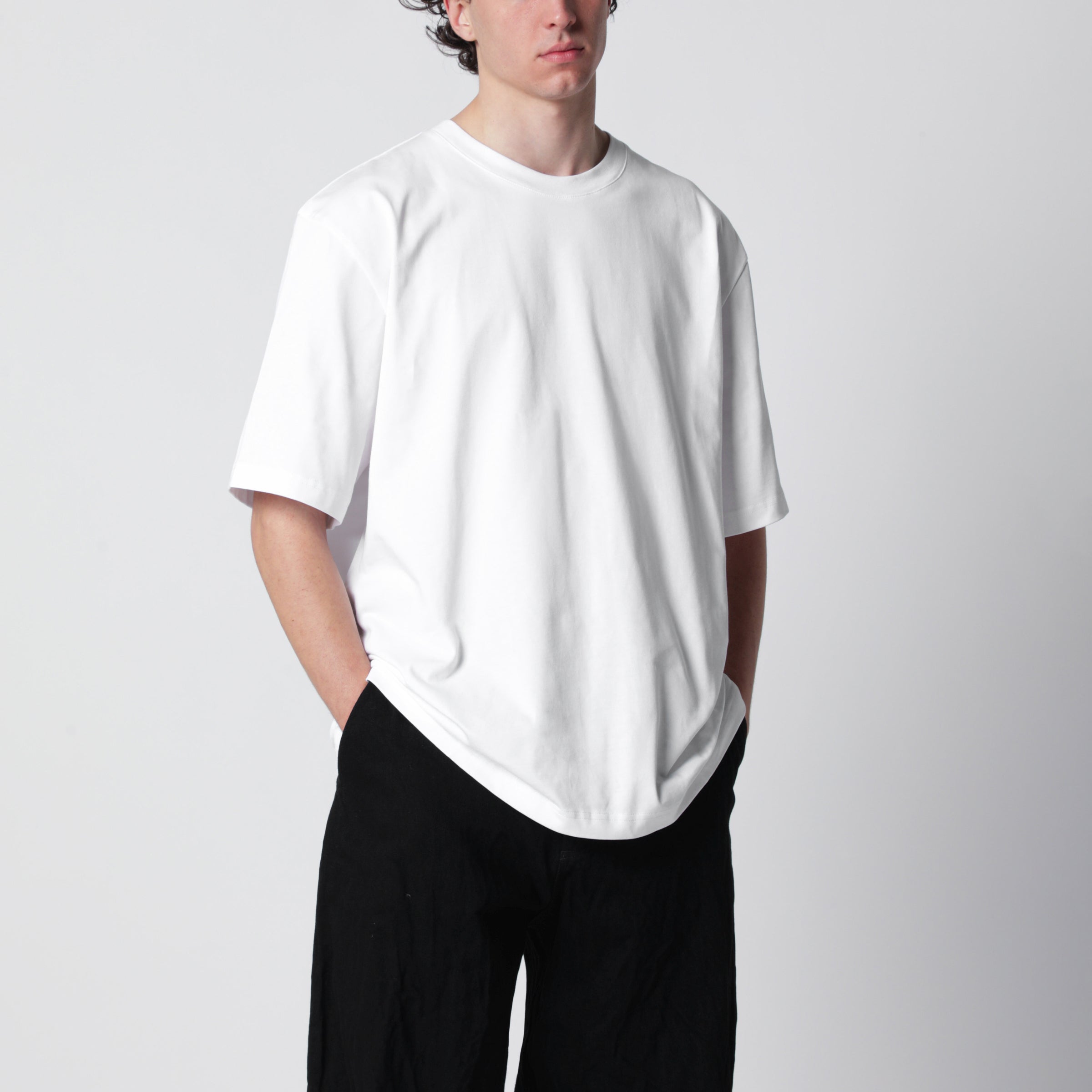 Lay White Boxy-Fit T-Shirt