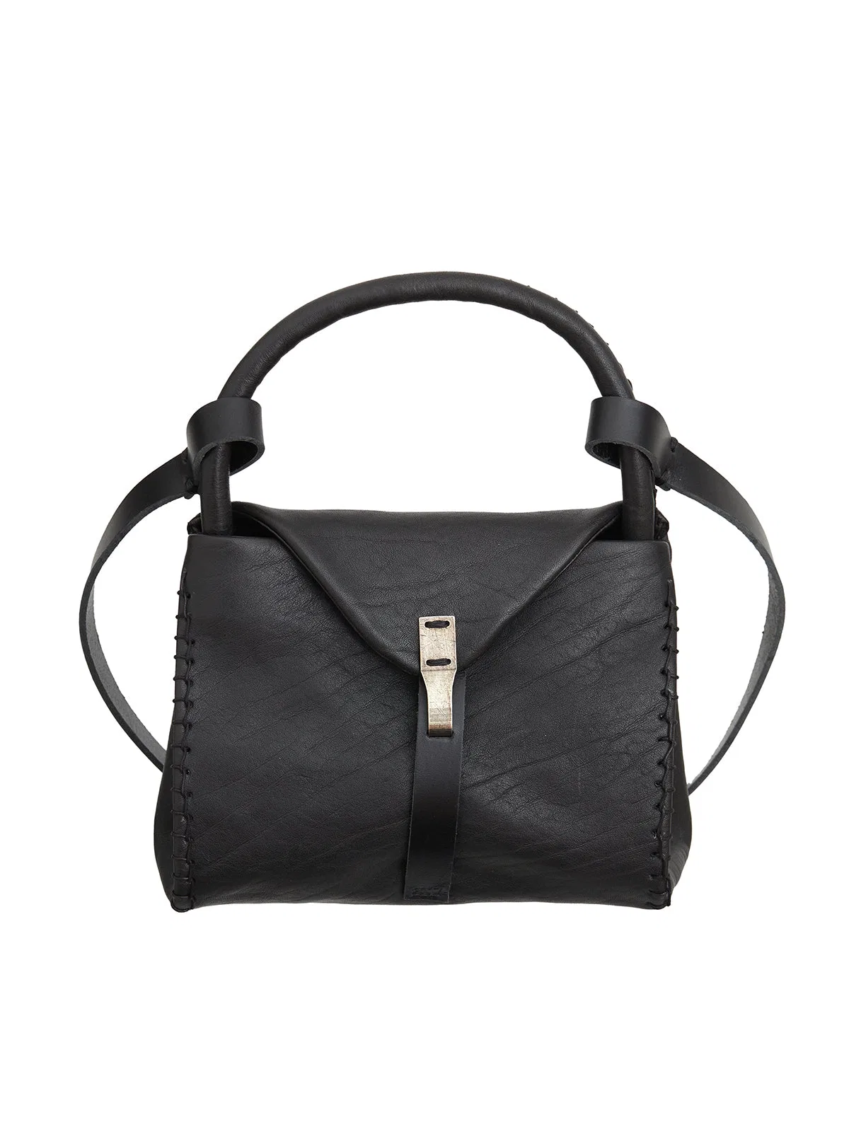 Mini Handle Stitch Leather Bag