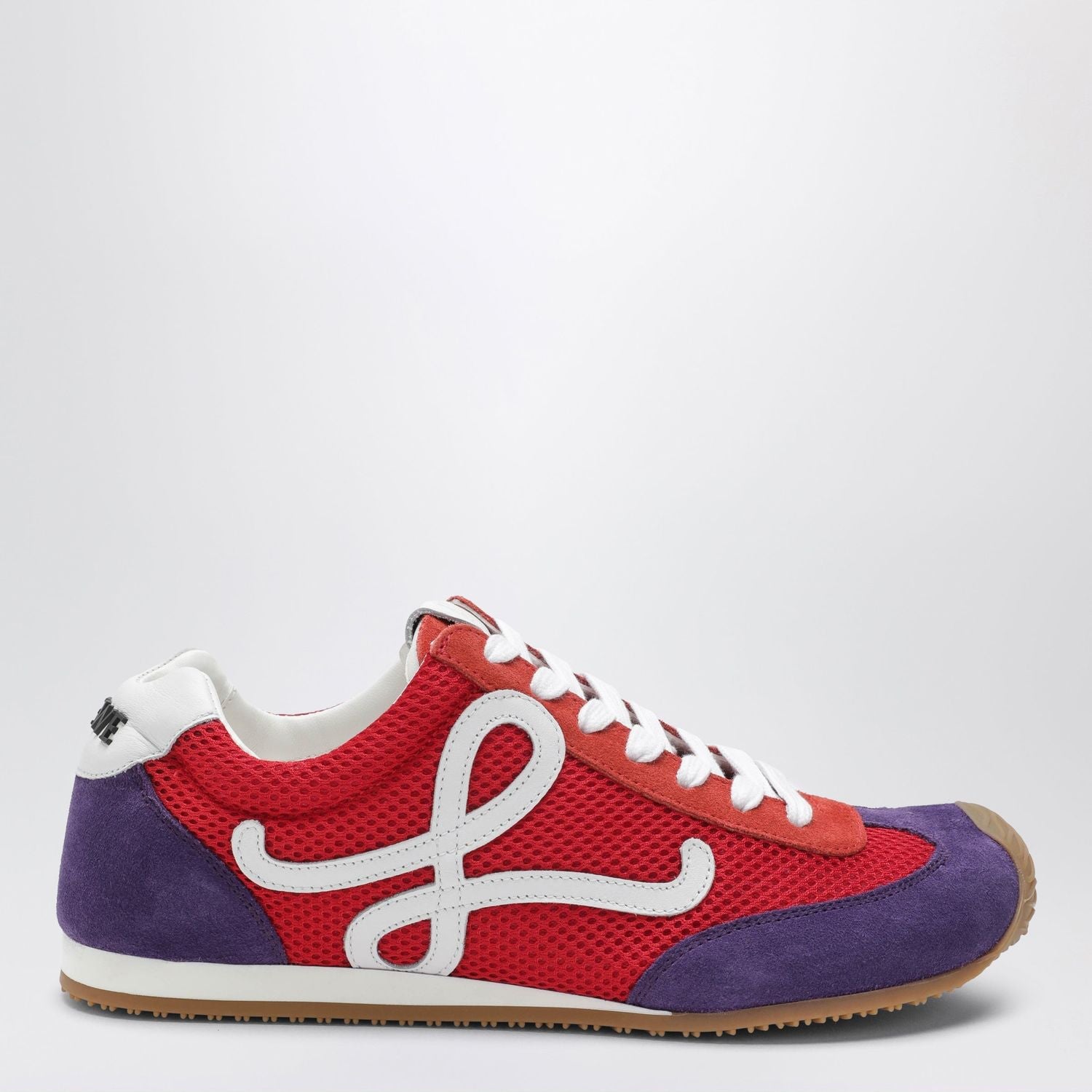 Ballet Runner 2.0 Suede And Mesh Sneakers In Red/White/Purple