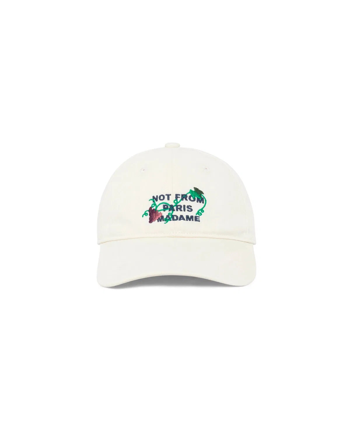 Vine Embroidered Slogan Cap