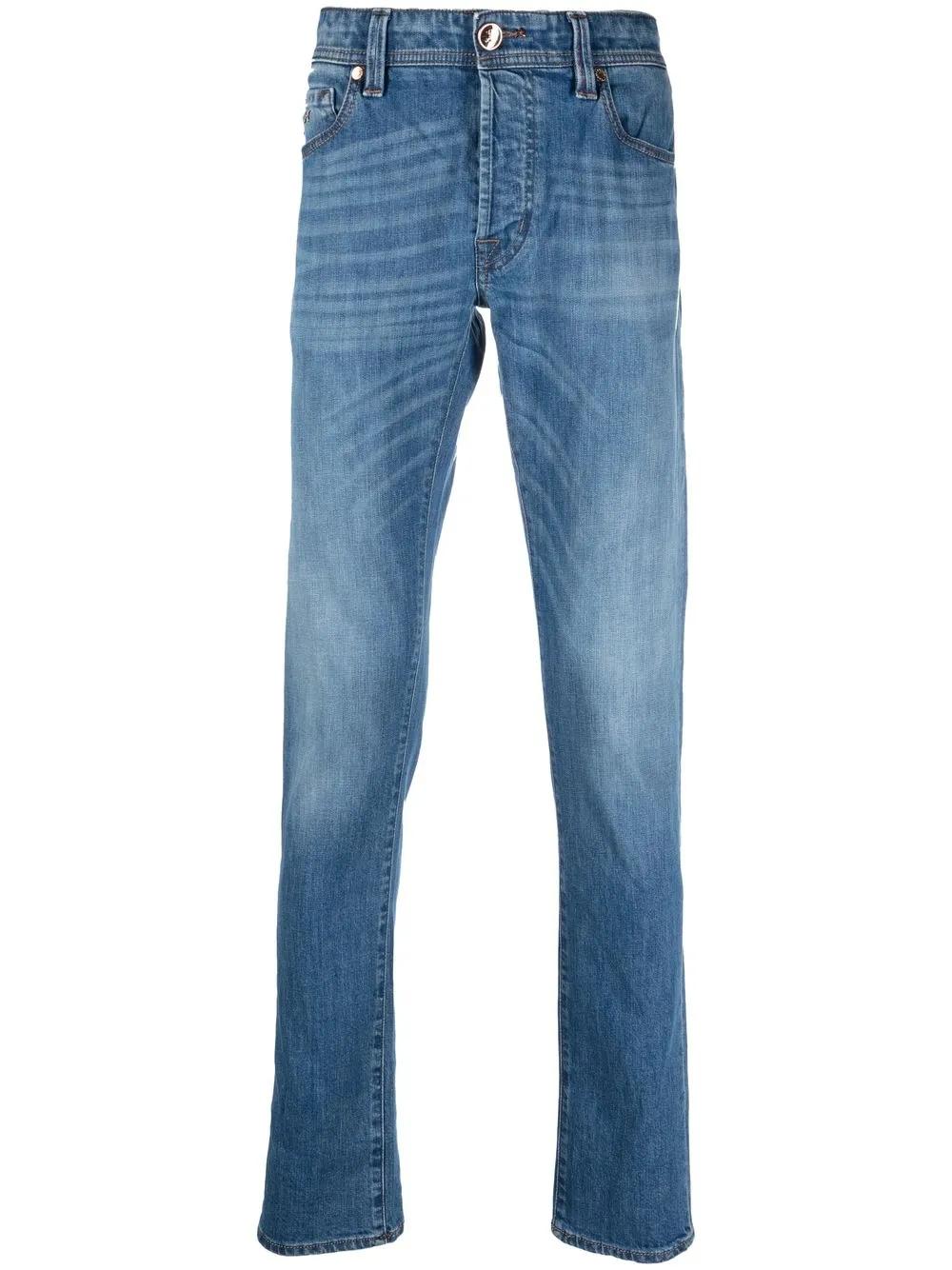 Blue Stretch Denim Jeans