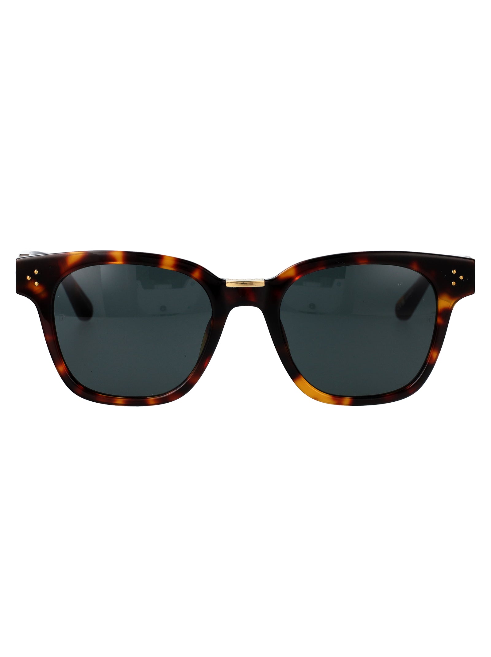 Dark T-Shell/ Light Gold/ Deep Green Acetate+Metal Sunglasses