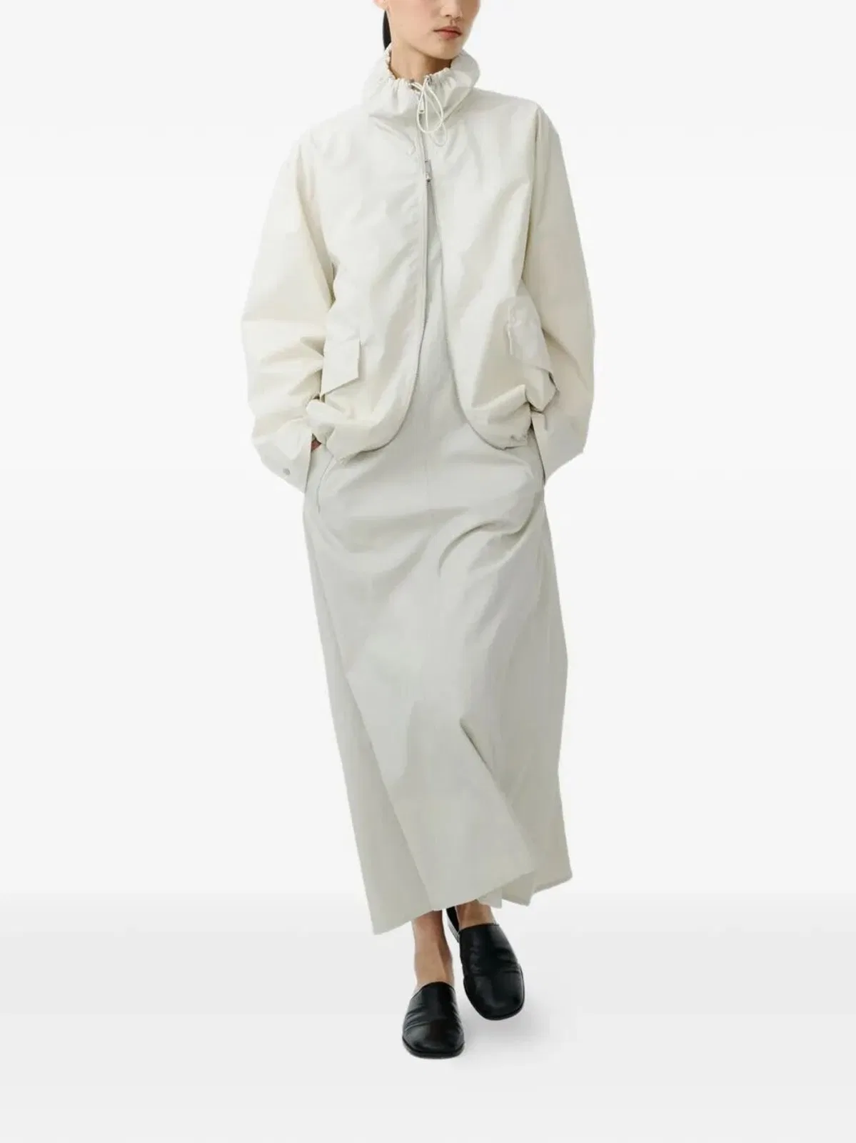 Studio Nicholson "zip Thru" Jacket In White