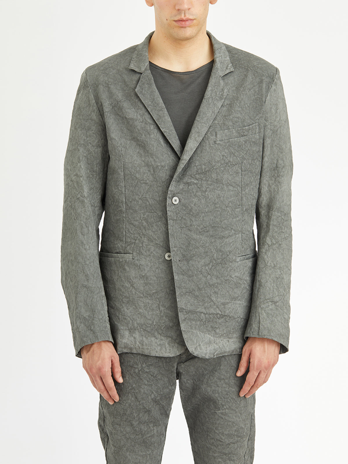 Wrinkled Effect Cotton Jacket