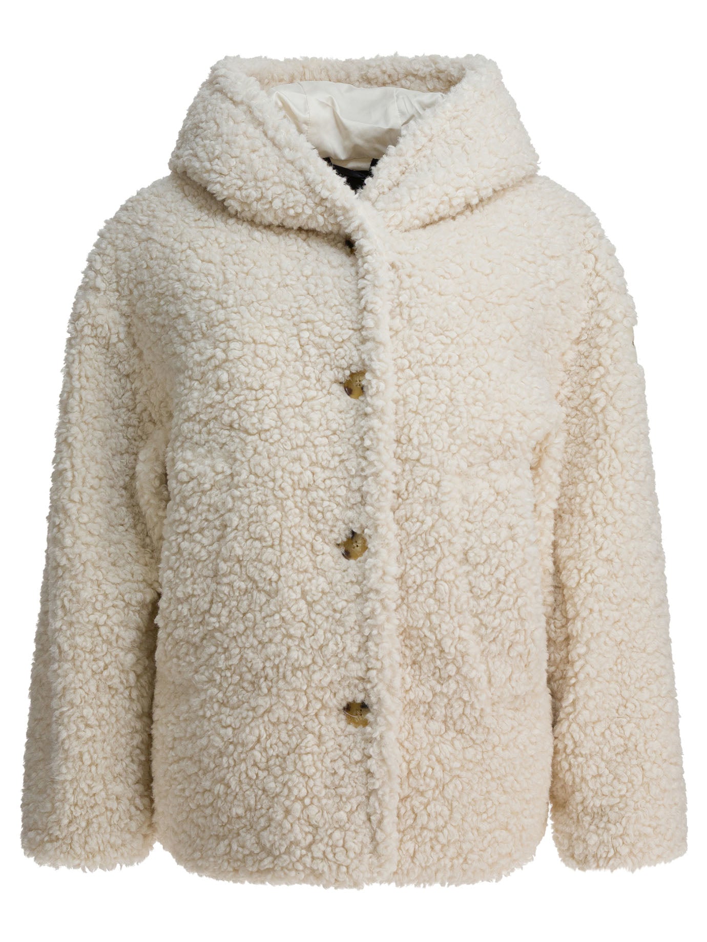 White Polyester Padded Jacket
