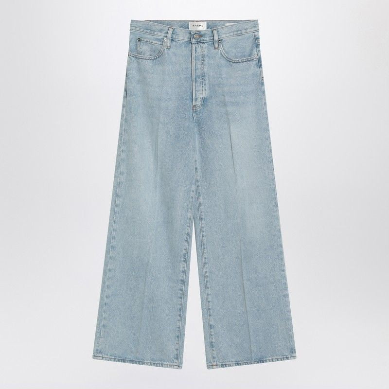 Low Baggy Wide Leg Jeans In Organic Denim