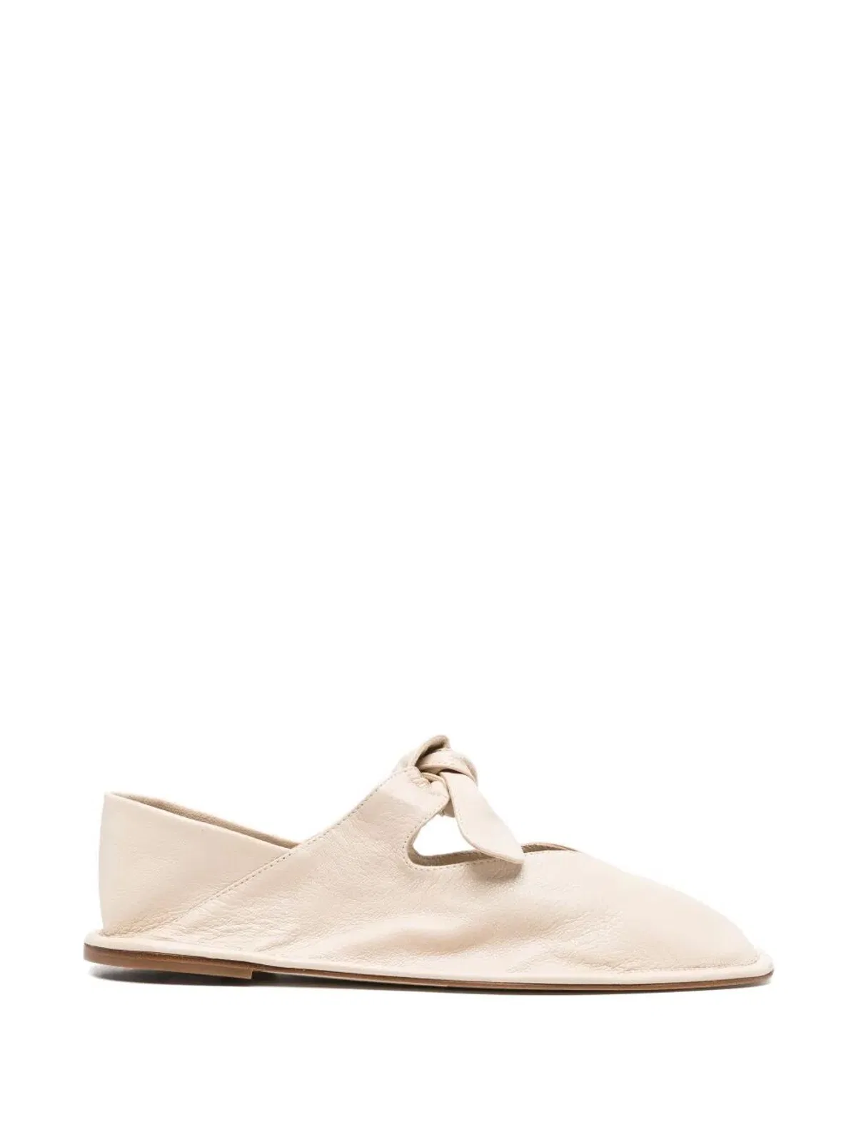 "Llasada" Supple Shiny Flat Shoes