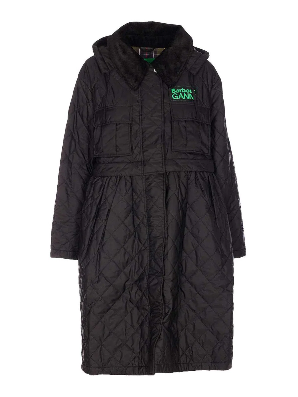 Black Quilted Down Jacket