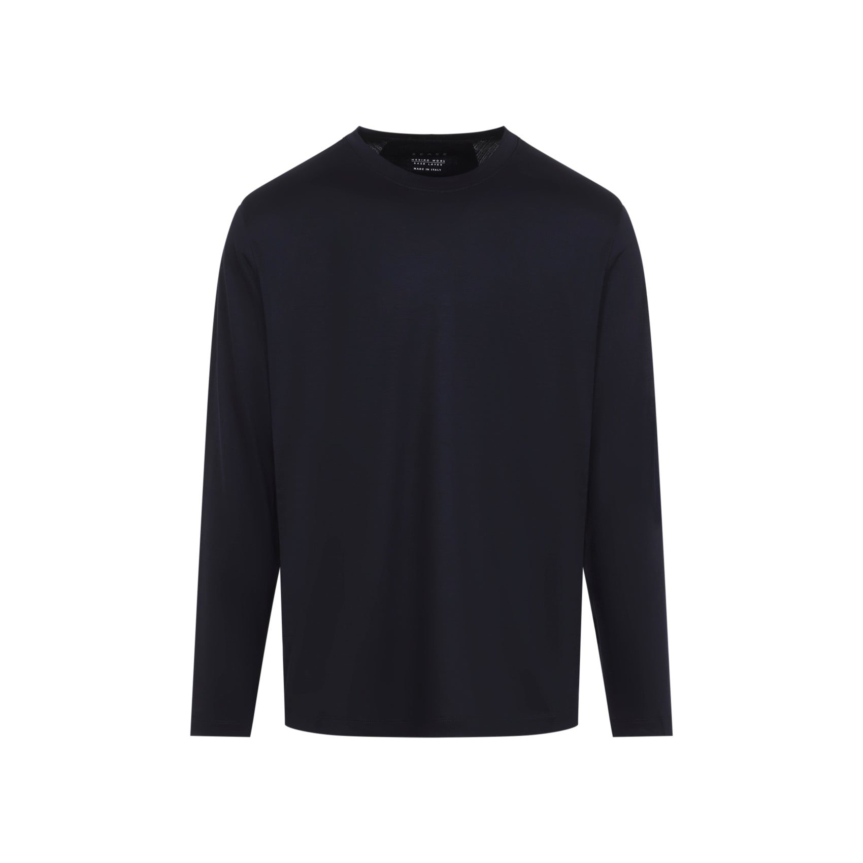 Midnight Blue Wool L/S T-Shirt