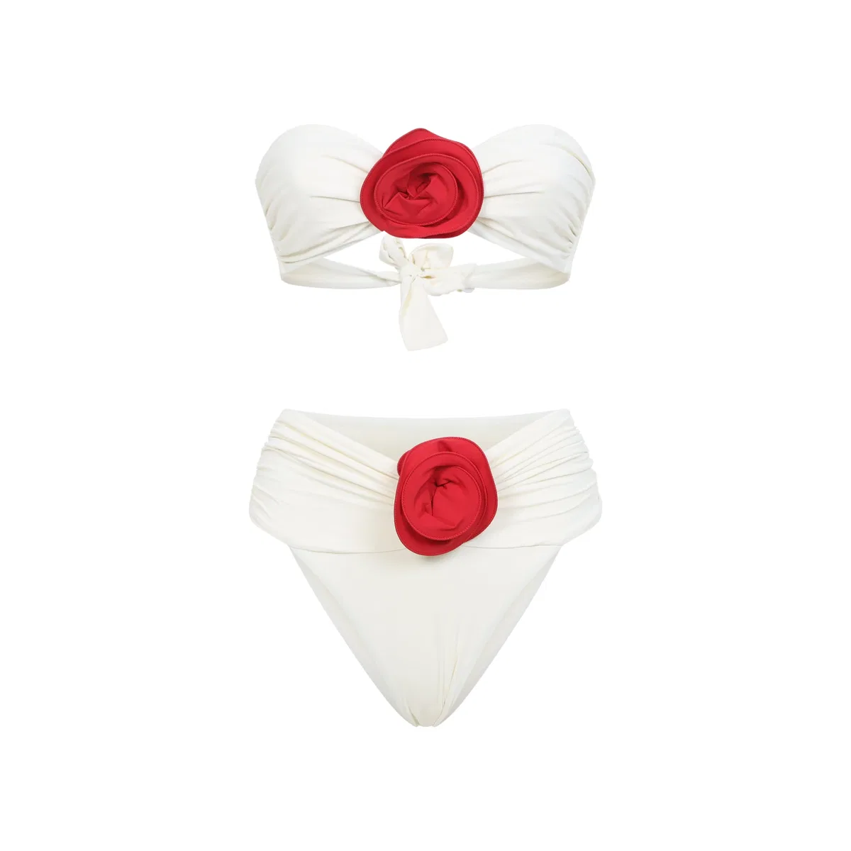 Ivory White Red Derya Bikini