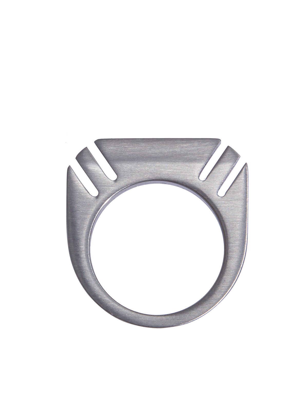 Cut Beveled Ring