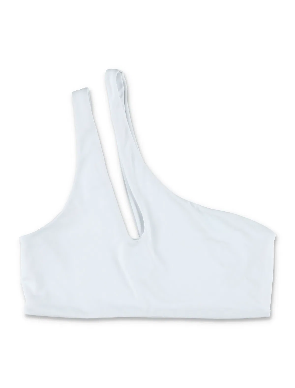 Let’s Swim One-Shoulder Teardrop Bikini Top