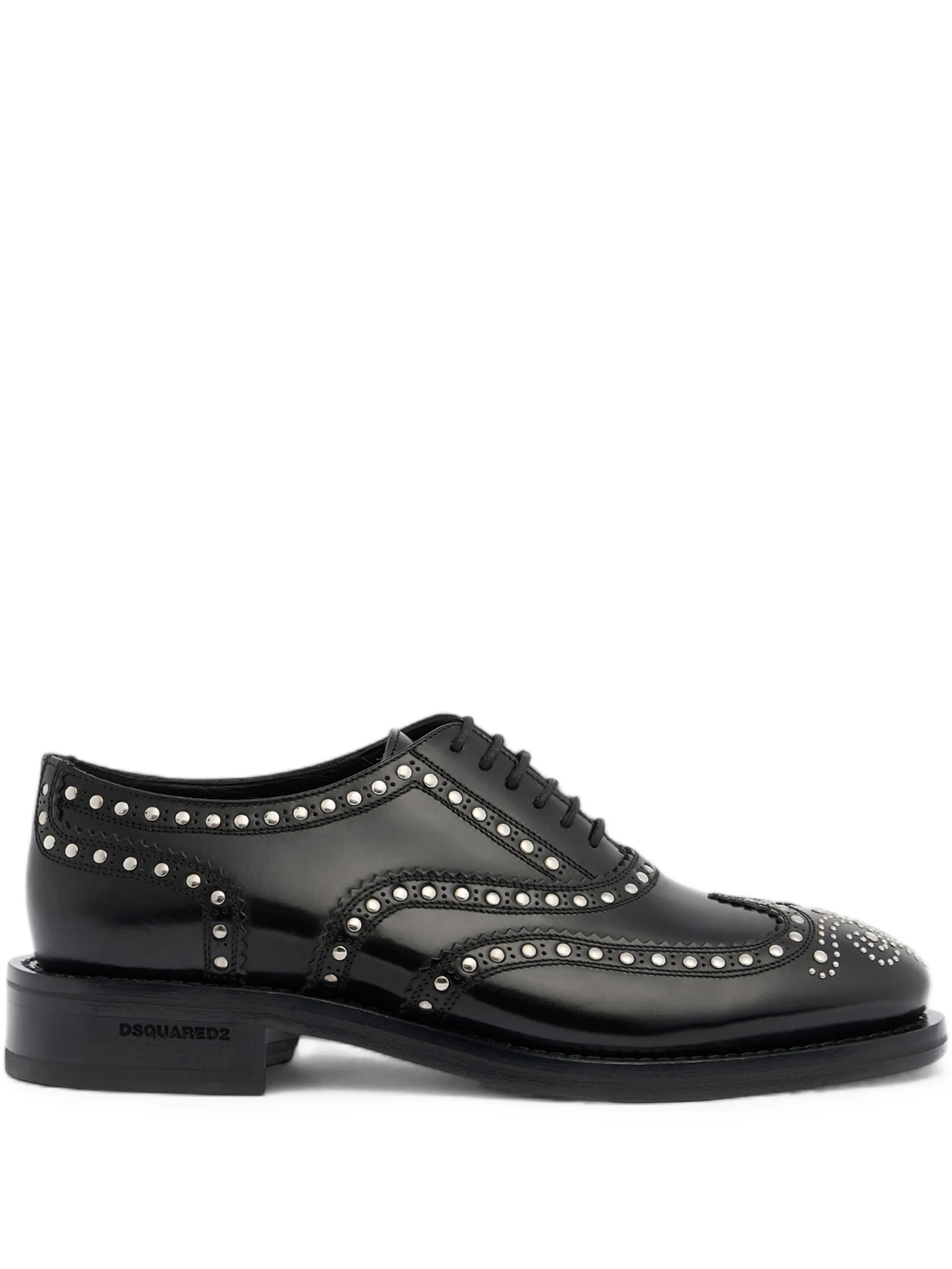Black Nickel Calf Leather Oxford
