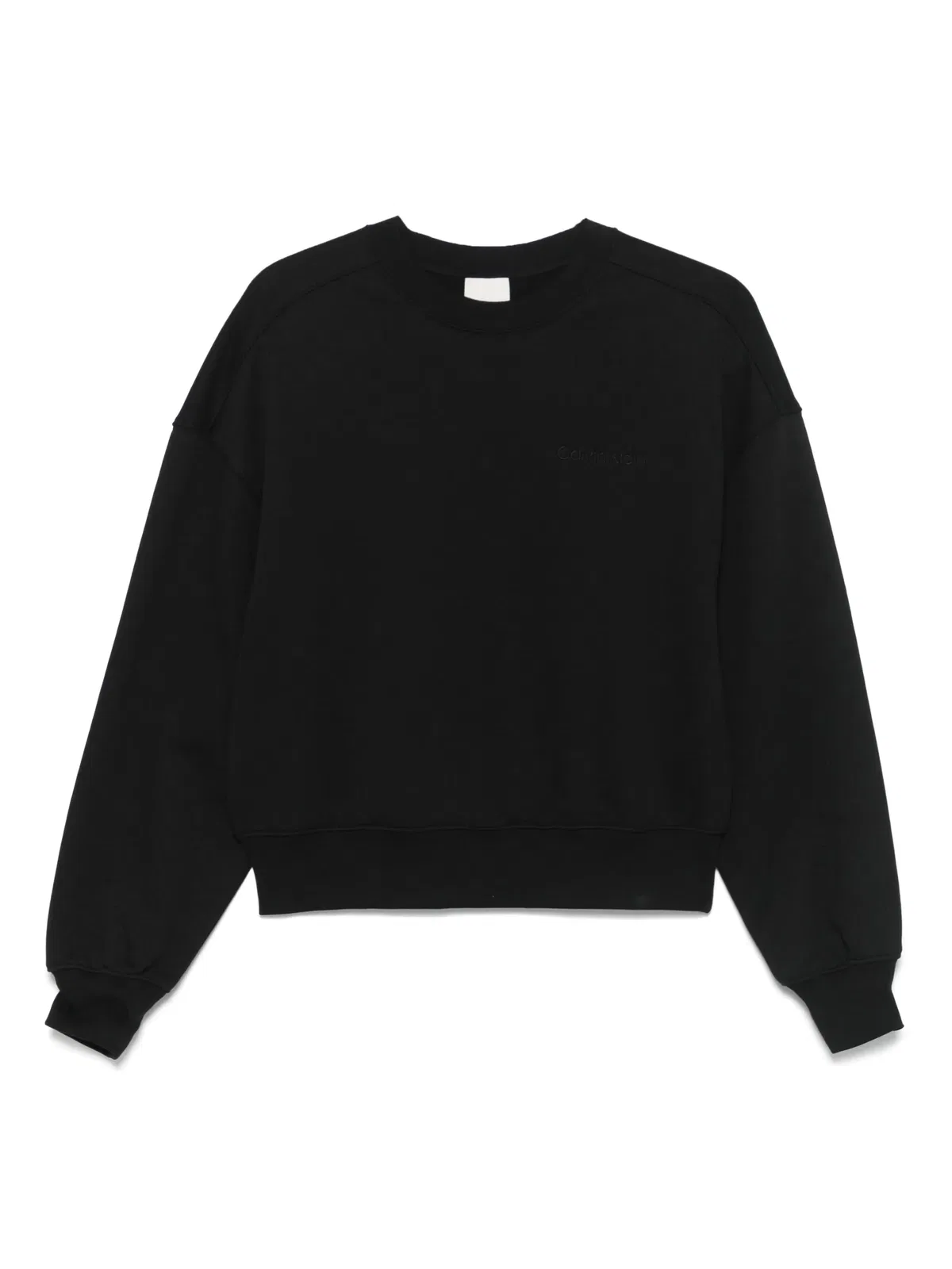 Women Black Cotton Sweatshirt