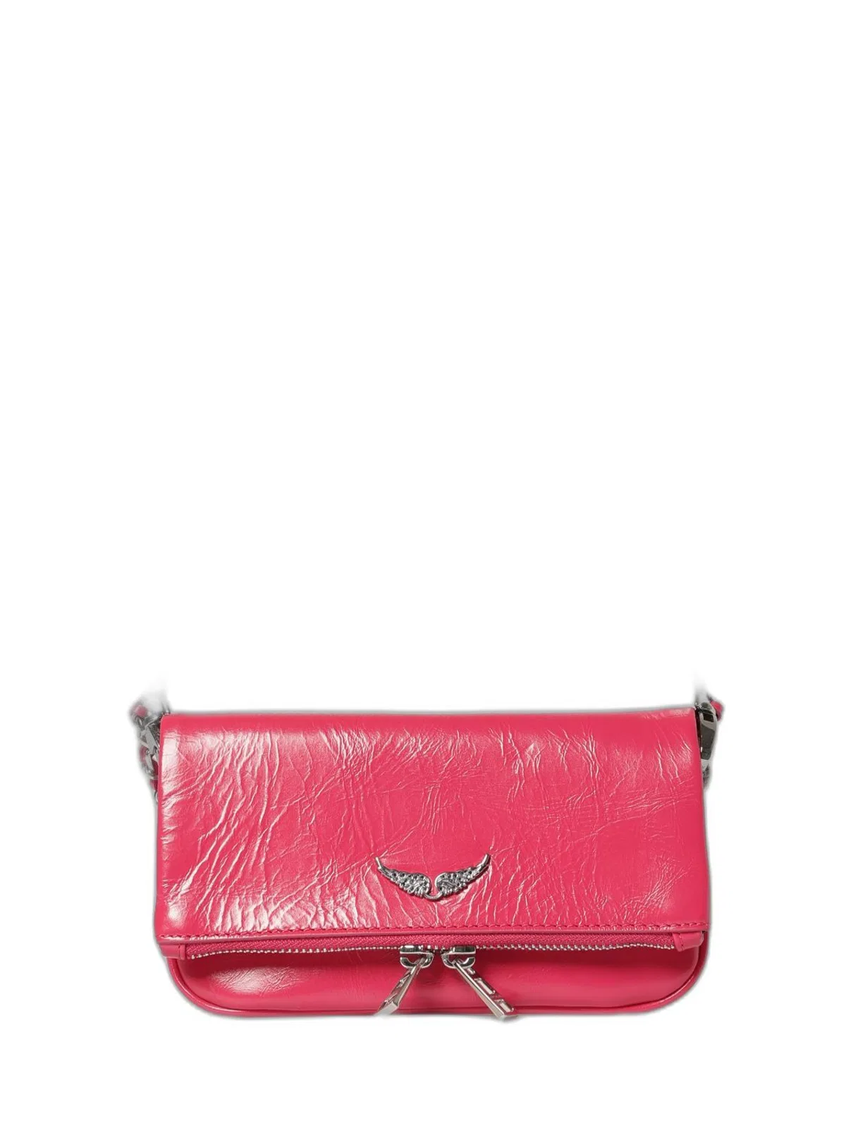 Red Wing Shoes Zadig&voltaire Rock Nano Vintage Crossbody In Pink