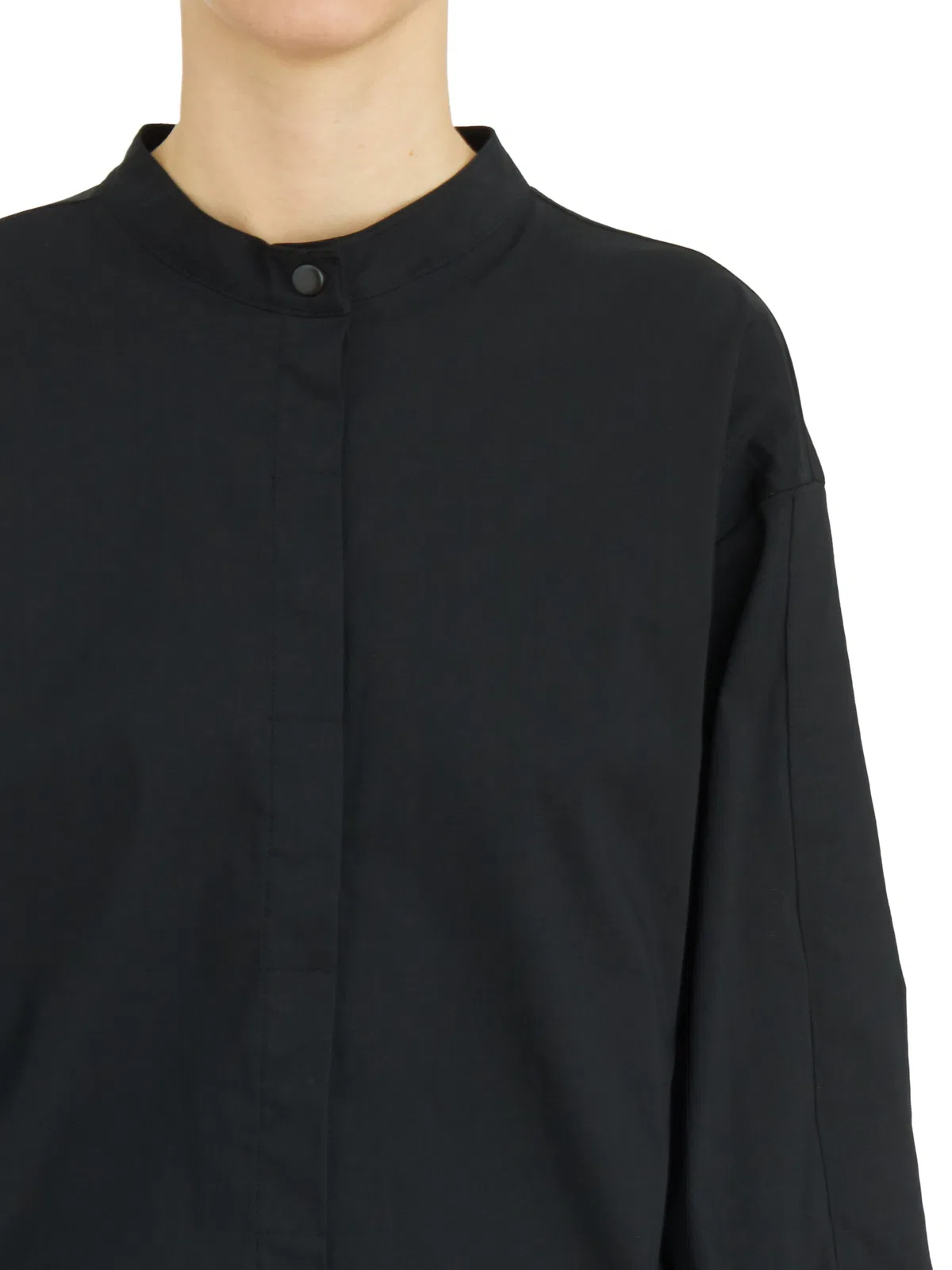 High Neck Cotton Shirt