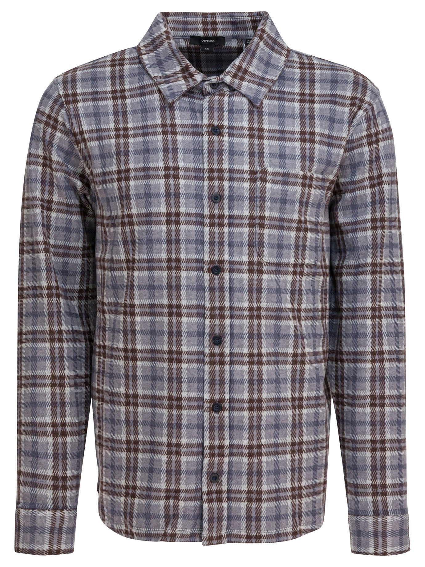 Grey Cotton Blend Shirt