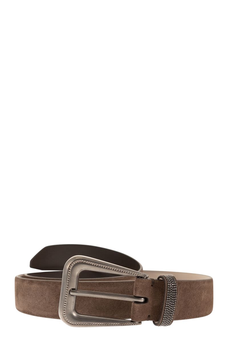 Suede Calfskin Belt