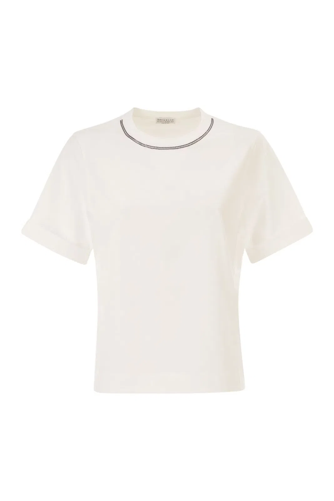 Brunello Cucinelli White Cotton T-Shirt