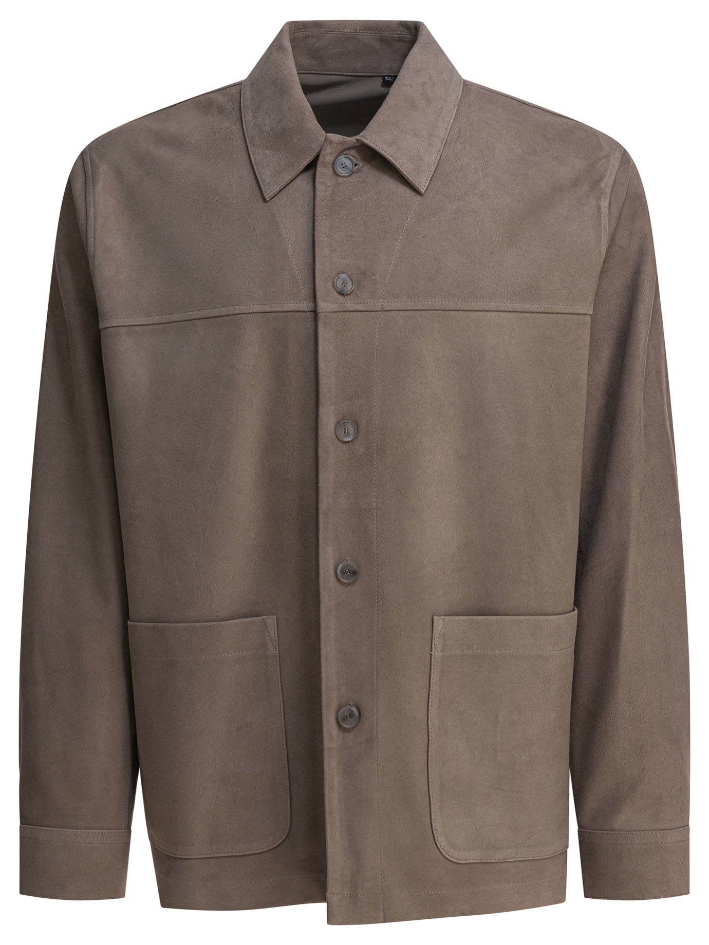 Grey Lamb Skin Jacket
