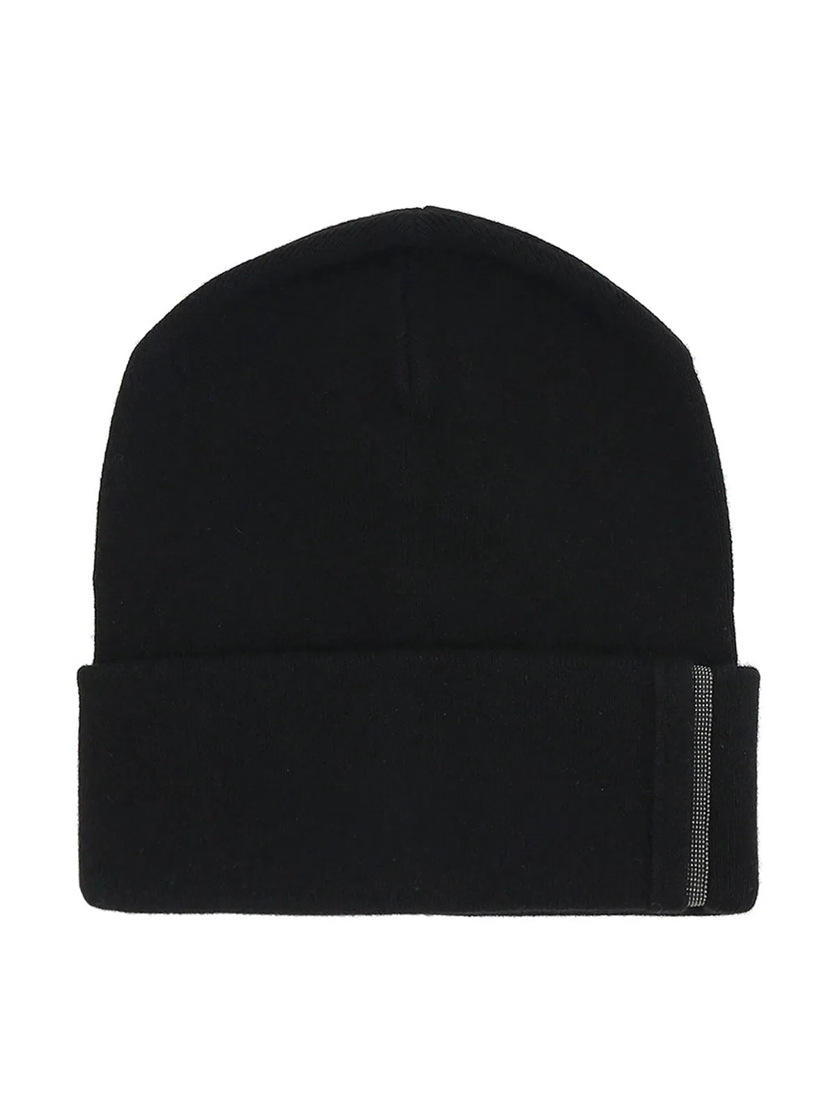 Ribbed Cashmere Knit Beanie With Monili Detail