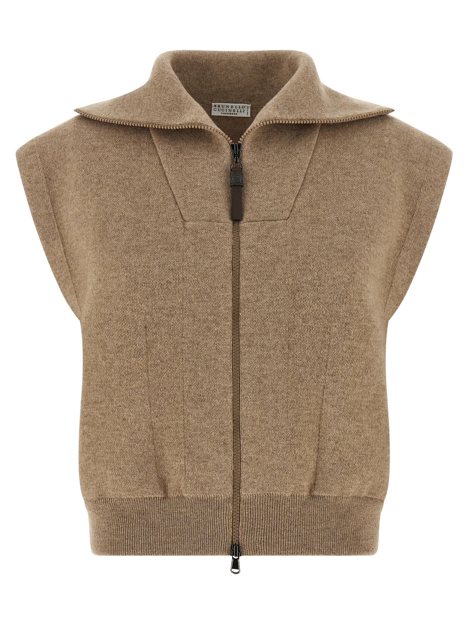 'Shiny Zipper Pull' Vest