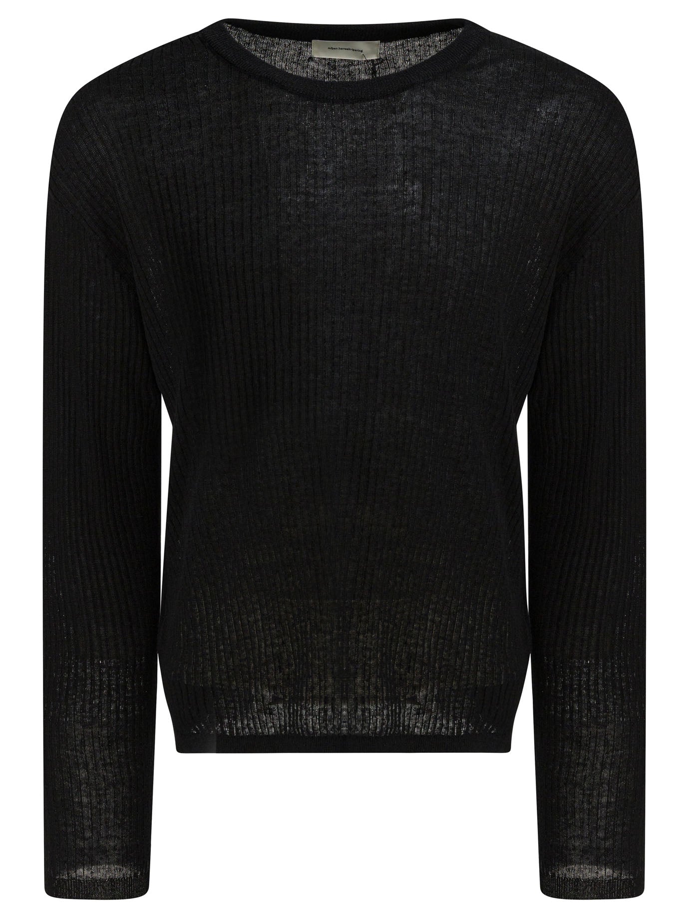 Black Linen Knitwear