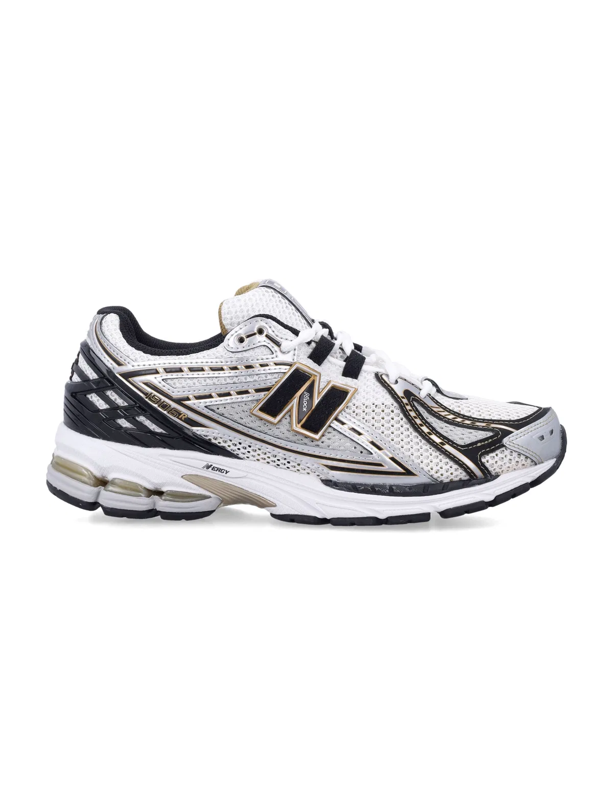 1906R White And Gold Sneakers