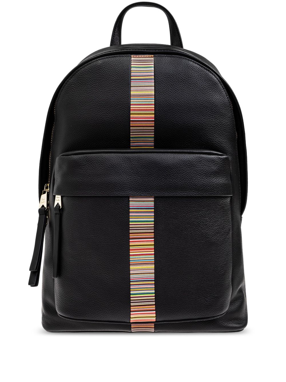 Signature Stripe Leather Backpack