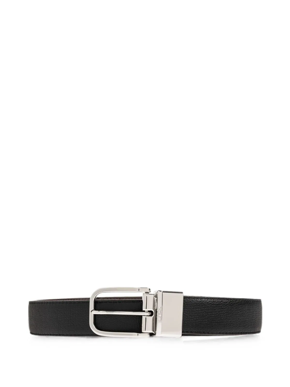 Paul Smith Leather Reversible Belt In Black