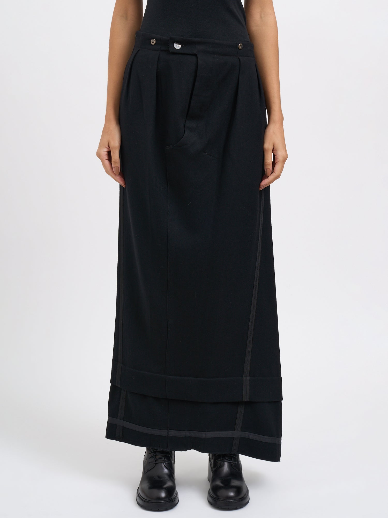 Long Wool Skirt