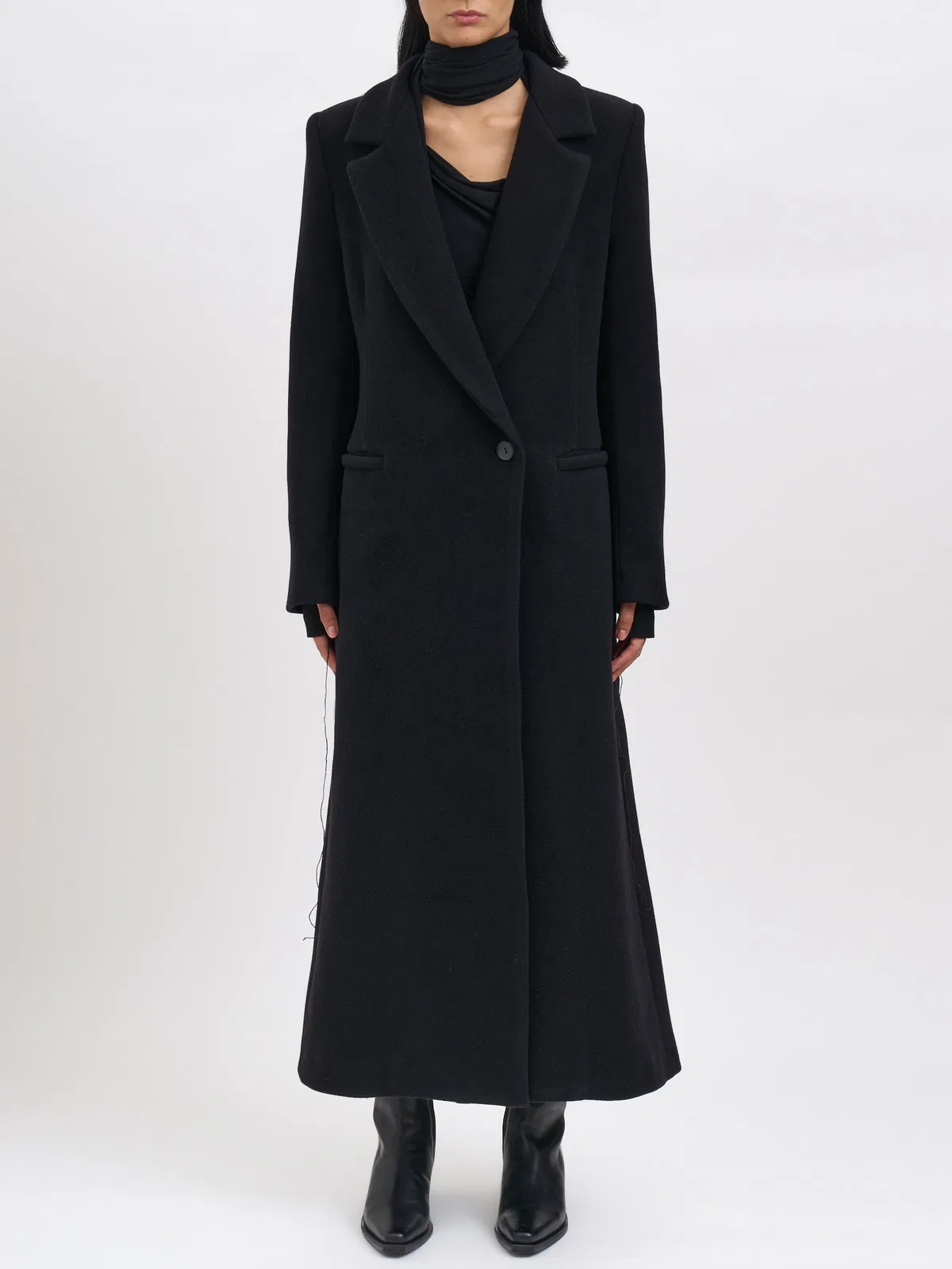 Long Wool And Cashmere Coat
