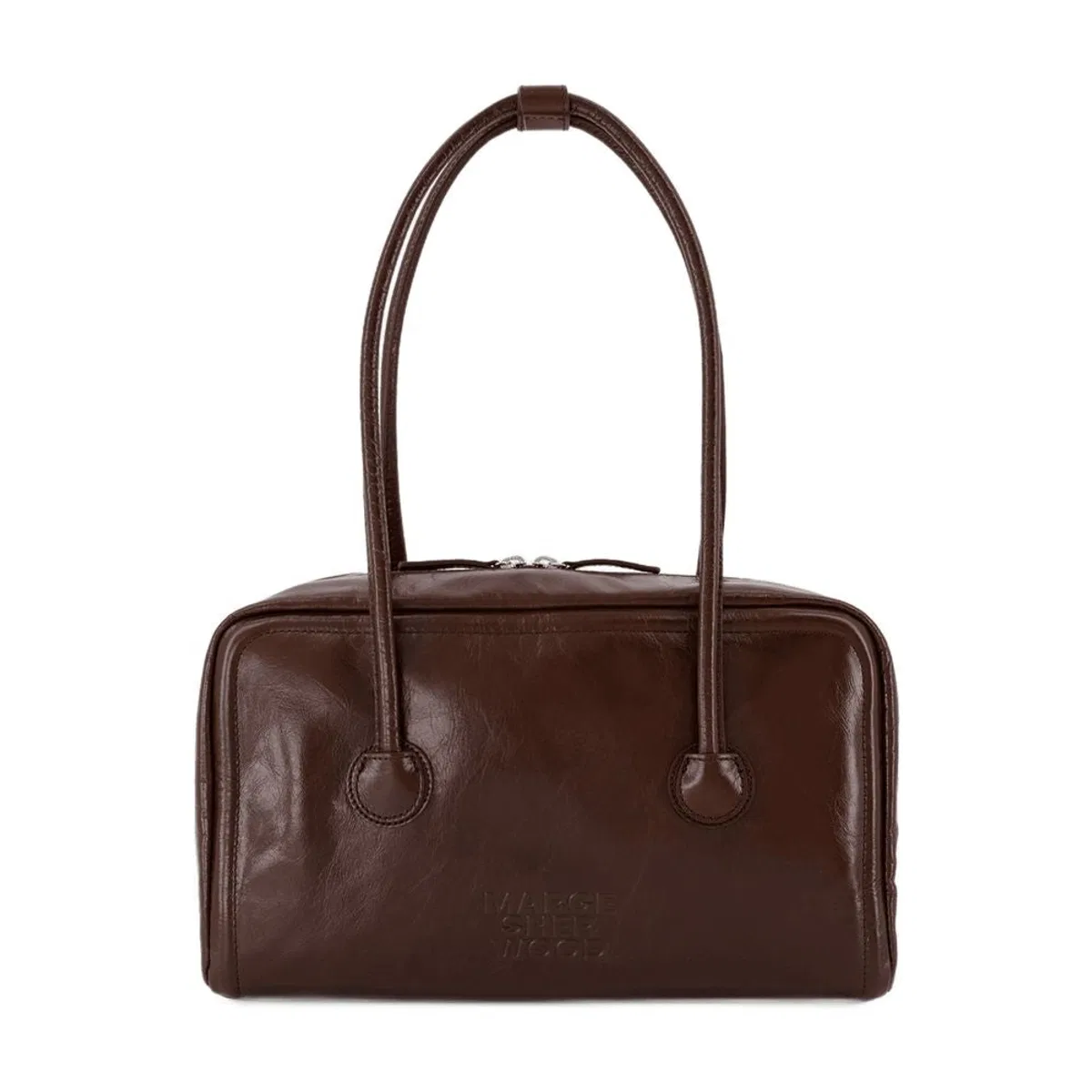Soft Boston Shoulder Bag - - Leather - Brown